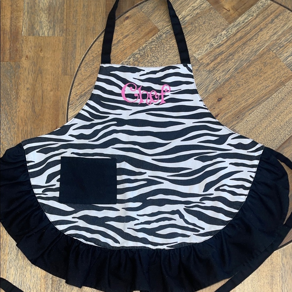 Zebra‎ Print Kids Chef Apron